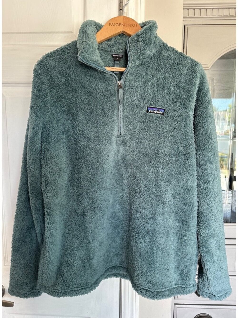 Patagonia Women’s XL Los Gatos 1/4 Zip Fleece Pullover Teal Blue